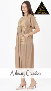 Vestido Maxi de Lino y Algodón para Playa, Verano, para Mujer, con Detalles Bordados, Estilo Bohemio, Casual, Holgado y con Volantes - Product Image 3