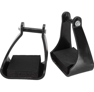 Paires d'étriers de sécurité inclinés pour chevaux, pour l'équitation, conception antidérapante, protection de la cheville, équipement équestre durable - Product Image 5