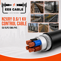 Câble de commande multiconducteurs N2XRY 0.6/1kV CU XLPE SWA PVC, conducteur en cuivre, blindage en fil d'acier, câble électrique industriel