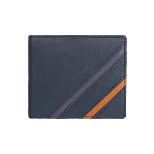 กระเป๋าสตางค์หนังลายทางสไตล์วินเทจของผู้ชายกระเป๋าสตางค์ใบเล็กทำด้วยมือ - Product Image 1