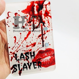 Hot Sale Acrylic Lip heart Tile Red Eyelash Extension Lash Tiles All Types Of Shape Glass <b>Trays</b> Pallet Holder Tweezer Magnet - Product Image 1