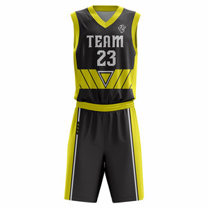 Uniformes de basket-ball en sublimation en gros Fabriqués en tissu 100% polyester Vêtements de sport Ensembles d'uniformes de basket-ball - Product Image 5