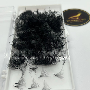 ขนตาปลอมแบบขนตางอนสำหรับต่อขนตาเพิ่มวอลลุ่ม20D ผมหยิกแบบคงที่ - Product Image 1