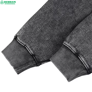 Sweat à capuche d'hiver OEM 2026 doublé coupe régulière 100 % coton molletonné de haute qualité pour un effet délavé à l'acide – Sweat-shirts et sweats à capuche pour hommes - Product Image 5