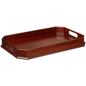 <b>Wooden</b> Dark Brown Serving <b>Tray</b> <b>With</b> <b>Handle</b> for Home Handmade Rectangle Shape Acacia Wood <b>Tray</b> for Kitchenware & Tableware - Product Image 5