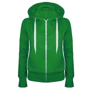 Winter Plain Hoody Girls Zip Sudaderas con capucha y sudadera para mujer - Product Image 5