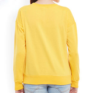 เสื้อสเวตเชิ้ตผู้หญิงสีเหลืองขายออนไลน์ สินค้าขายดี ผลิตภัณฑ์ยอดนิยม รับสกรีนโลโก้ตามสั่ง ระบายอากาศได้ดี ทนทาน - Product Image 5