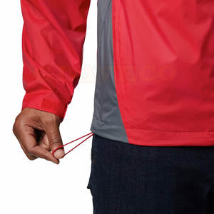 Venta al por mayor de calidad superior de los hombres de la lluvia con logotipo personalizado con capucha de manga larga estilo de la calle para la temporada de primavera - Product Image 6