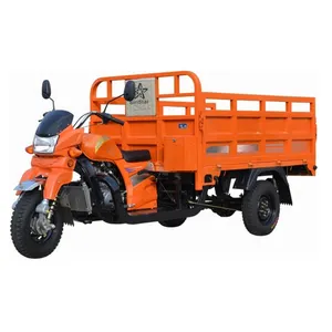 Nuevo diseño Exportación 1200kg carga pesada gran caja de carga cerrada tres ruedas triciclo/motocicleta