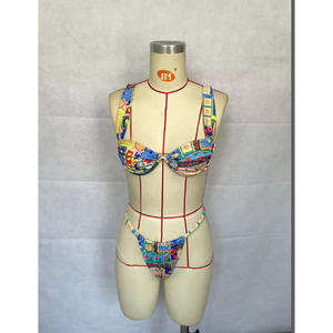 Halter maillots de bain Sexy Bikinis Patchwork maillot de bain femmes 2023 maillot de bain léopard Bikini ensembles solide vêtements de plage - Product Image 2