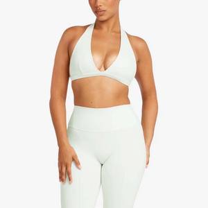 SHINBENE Custom Plunge V Sujetadores deportivos Leggings Gimnasio Fitness Conjuntos Entrenamiento Trajes Yoga Gimnasio Activewear Set - Product Image 2