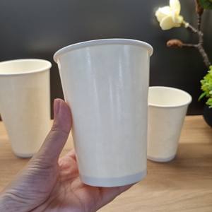 Gobelets en papier jetables d'usine de super qualité pour le café, le thé, le produit écologique à emporter, tasse de voyage blanche de café de 6oz 9oz 16oz - Product Image 2