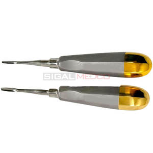 Ensemble de 2 élévateurs à dents supérieurs et inférieurs Proximateur dentaire élévateur droit 3mm et 4mm Instruments médicaux dentaires en acier inoxydable - Product Image 4