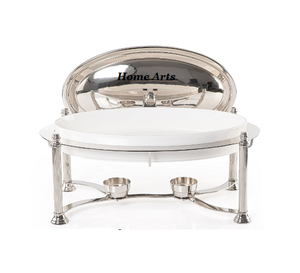 อาหารจานร้อนบุฟเฟต์สแตนเลสในอินเดียจานร้อนบุฟเฟ่ต์อาหารทรงกลม - Product Image 3