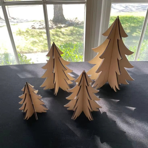 ÁRBOL DE NAVIDAD RÚSTICO DECORACIÓN ECOLÓGICA REGALO HECHO A MANO Árbol de madera ornamental Hecho en cereza un árbol para cualquier temporada - Product Image 4