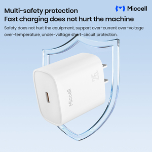 <span class=keywords><strong>Chargeur</strong></span> rapide pour téléphone Miccell De Celulares QC 3.0 USB C avec câble C vers C PD 25W, charge rapide haute puissance, chargeurs de téléphone - Product Image 4