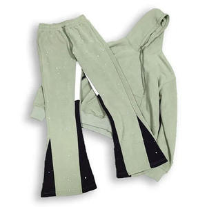 Dernière conception de gros OEM hommes deux tons couleur bloc survêtement décontracté surdimensionné Boxy survêtement - Product Image 1