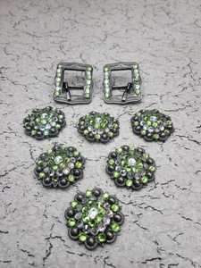 Super Kwaliteit Oem Western Paard Tack Decoratieve Concho 'S & Gegraveerde Gespen Set Menselijke Riem Decoratie Custom Decoratie Geaccepteerd - Product Image 3