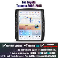 Aucar 12.1 "dernier Android 13 Style Vertical voiture stéréo vidéo lecteur DVD GPS Navigation pour Toyota Tacoma 2005-2015 autoradio
