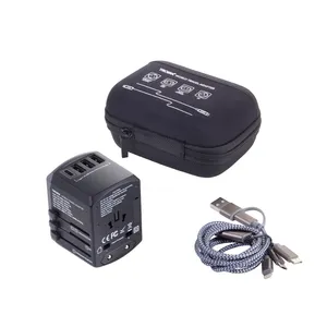 Adattatore da Viaggio Universale di Troika - Gadget Personalizzato per Uso Globale - Product Image 1