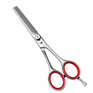 กรรไกรซอยผมมืออาชีพขนาด 6.7 นิ้ว สแตนเลสสตีล กรรไกรตัดแต่งทรงผมสำหรับช่างทำผม อุปกรณ์ตัดผมในร้านเสริมสวย ปรับระดับได้ด้วยสกรู OEM - Product Image 1