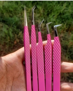 แหนบต่อขนตาจัดหาแหนบปลายเส้นใยแหนบแหนบแบบกําหนดเอง - Product Image 5