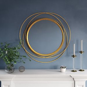 Nouveau miroir mural en métal tendance avec fini antique pour la décoration intérieure du couloir d'entrée et du salon - Product Image 6