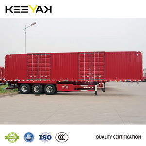 Semirremolque de camioneta seca de 13 metros, 2 ejes, 3 ejes, 80CBM, 100CBM, caja de carga cerrada, semirremolque, remolque personalizado a la venta - Product Image 4