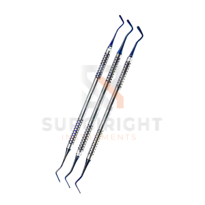 SurgiRight Set 3 herramientas de compuesto dental instrumentos de relleno de plástico plano (2mm 2,5mm 3mm) instrumentos quirúrgicos eléctricos - Product Image 4