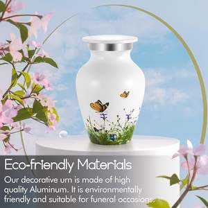 100% urnas funerarias/cremación de recuerdo para adultos de material de aluminio de fabricante indio genuino - Product Image 5