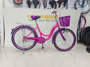2025 adulte violet cadre en acier classique vélo de ville 26 pouces vélo femme à vitesse unique avec livraison rapide - Product Image 6