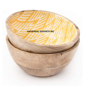 Bol à salade naturel en bois Vaisselle de haute qualité Designer Bol sucré Classique Élégant Nouveau bol à chocolat en bois - Product Image 6