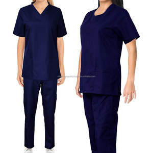 Uniformes de médecin Offre Spéciale gommages d'infirmières médicales uniformes ensembles de gommage de clinique hauts à manches courtes pantalons uniforme infirmière - Product Image 3