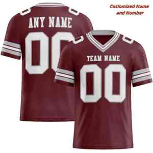 Camisetas personalizadas impresas en 3D para hombres, camisetas de fútbol de baloncesto, a rayas con cuello en V camisetas deportivas de bloque de Color, camisetas transpirables de talla grande - Product Image 3