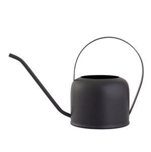 Noir mat enduit de poudre arrosoir feuille fer plantes eau peut qualité supérieure jardinières fleur arrosage pichet 2025 - Product Image 1