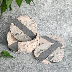 Dessous de verre modernes et élégants style indien vente en gros sous-verres ronds en résine époxy pour boisson thé café - Product Image 4