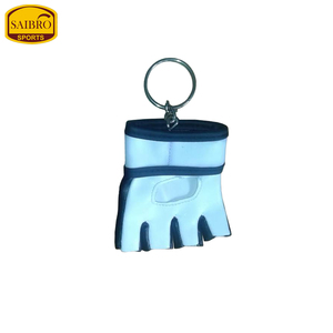 Mini llavero de boxeo MMA, guantes de cuero PU de alta calidad, forma de diseño personalizado, llavero de cuero, protección de Equipo de Boxeo - Product Image 2