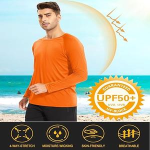 Sudadera Clásica para Hombre, Forrada, Ecológica, de Manga Larga, con Certificación UPF, Color Personalizado, Transpirable, Impermeable y Antiarrugas - Product Image 5