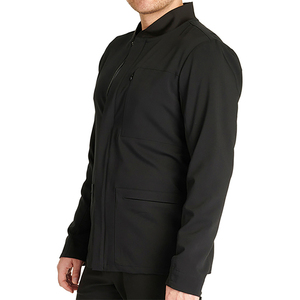 High Quality Custom Logo Doctor <b>Scrubs</b> Men's Hospital <b>Uniform</b> 3 Pocket Zipper Front <b>Scrub</b> Jackets Spandex/Polyester Twill - Product Image 3