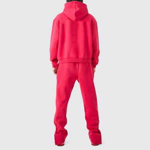 2 uds. De chándales de invierno acampanados de algodón 100% de alta calidad para hombre, conjuntos de fabricación a granel transpirables con estampado sólido de Pakistán - Product Image 2