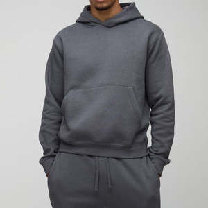 Chándal personalizado de algodón 100% de alta calidad, Sudadera con capucha de dos piezas de gran tamaño para hombre, chándal transpirable con estampado de pantalla de gran tamaño para hombre - Product Image 3