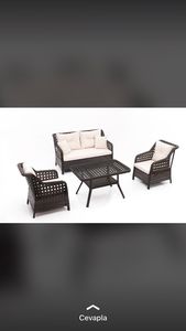 ¡Venta caliente! Muebles de mimbre con Drawar, conjunto de mimbre Hecho en Turquía, estilo moderno al aire libre en diferentes colores, venta al por mayor - Product Image 6