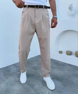 กางเกงขายาวผู้ชายสีน้ำเงินกรมท่า ทรงปกติ ผ้าสเตรช ไซส์ใหญ่ กันน้ำ ระบายอากาศ ทรงลำลอง สไตล์สมาร์ทสำหรับใส่ทำงาน เอวยางยืด มีซิป - Product Image 1