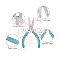 Juego de 4 Alicates de Joyería LUMINEX IMPEX de Alta Calidad, Acero al Carbono, Incluye Alicates de Punta Fina, Alicates de Corte, Alicates de Punta Curva