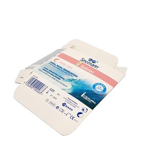 Custom Multi-Color Printed Recyclable Packaging Boxes with Matt Lamination & Embossing for Saline Nasal Spray Bottles - Product Image 5