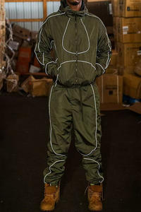 Conjunto de Ropa Deportiva de Nailon Reflectante y Cortavientos Personalizada para Hombre, Gabardina Cortavientos para Exteriores - Product Image 4