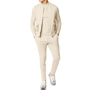 Ensemble de survêtement sportif personnalisé de qualité supérieure, survêtement de course pour hommes, survêtement de sport décontracté, vestes sans manches, costume trois pièces pour hommes - Product Image 6