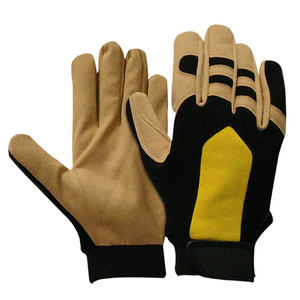 Gants de mécanicien robustes sur mesure à vendre Gants de mécanicien demi-doigts confortables vente en gros - Product Image 1