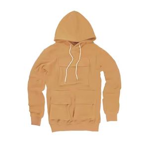 Automne et hiver Streetwear polaire hommes Cargo à capuche et survêtements poches pantalons de survêtement et sweat à capuche Jogging costumes pour hommes - Product Image 4
