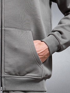 Ensemble de survêtement unisexe haut de gamme, couleur personnalisée, vêtements de sport, équipement d'entraînement, ensemble de jogging, sweat à capuche en polaire et pantalon de jogging, tenue de sport chaude, tenue de rue - Product Image 4